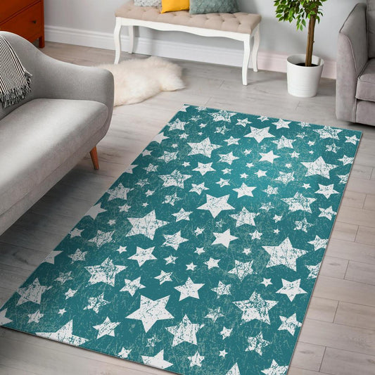 Vintage star pattern Area Rug