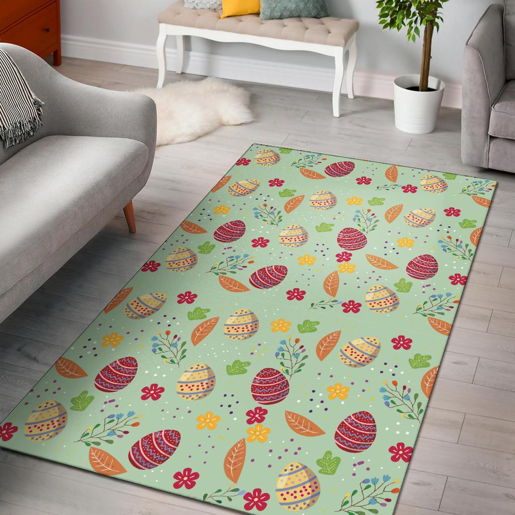 Easter Eggs Pattern Print Design RB07 Area Rugs