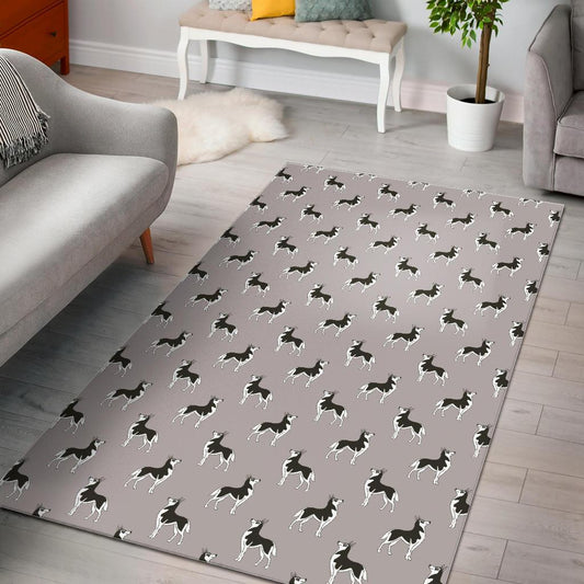 Siberian Husky Pattern Background Area Rug