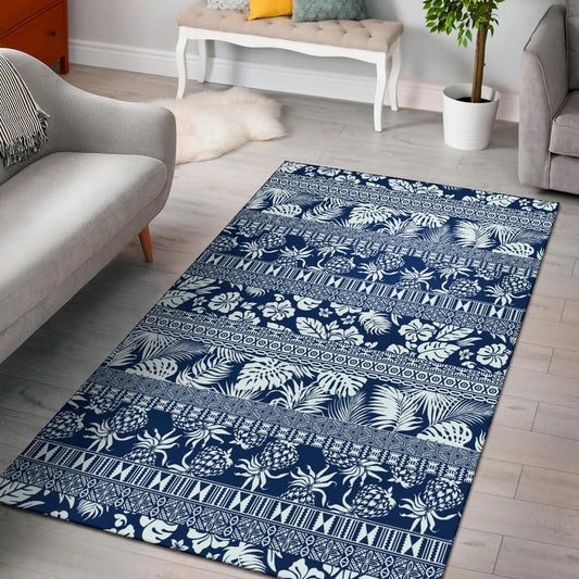 Hawaiian Themed Pattern Print Design H020 Area Rugs