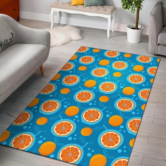 Grapefruit Pattern Print Design GF03 Area Rugs