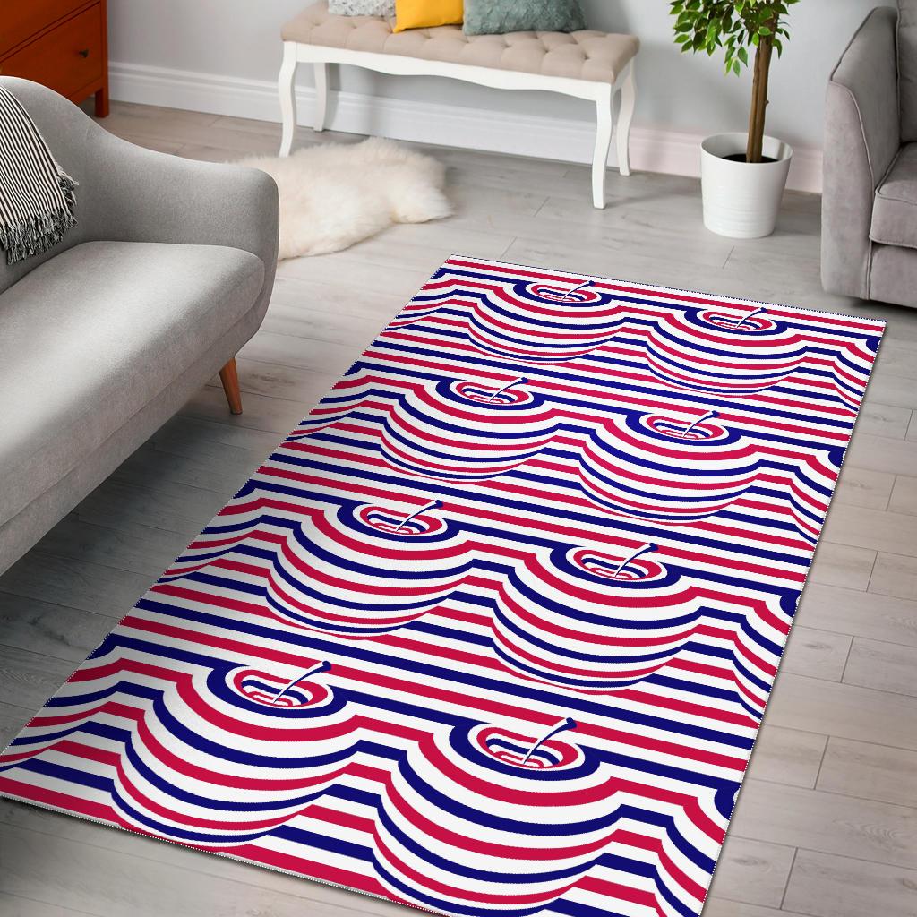 Apple USA Pattern Area Rug