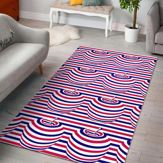 Apple USA Pattern Area Rug