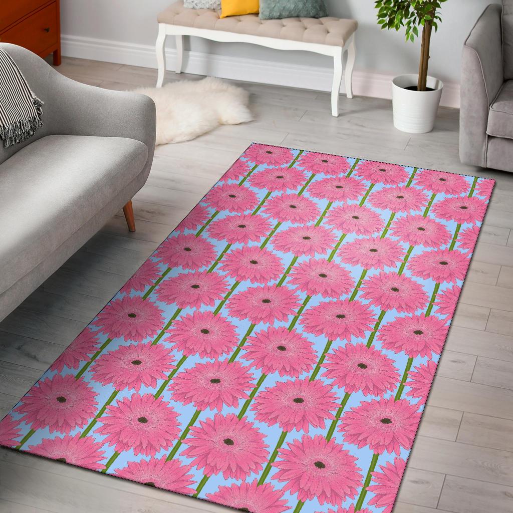 Gerberas Pattern Print Design GB01 Area Rugs