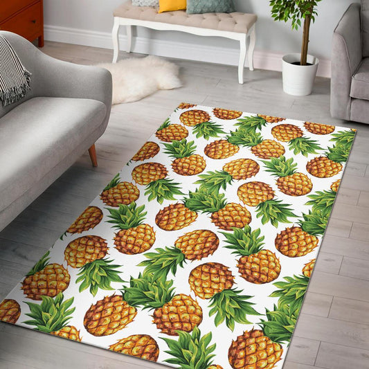 Pineapples design pattern Area Rug