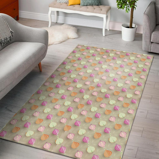 Onion Pattern Theme Area Rug