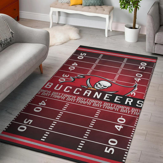Buccaneers Football Field Area Rug