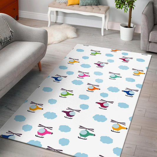 Helicopter Could Pattern Area Rug