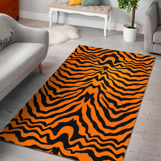 Bengal tigers skin print pattern Area Rug