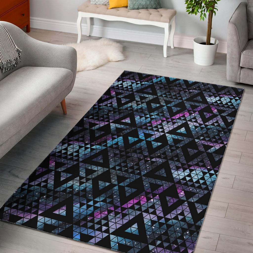 Space Galaxy Tribal Pattern Area Rug