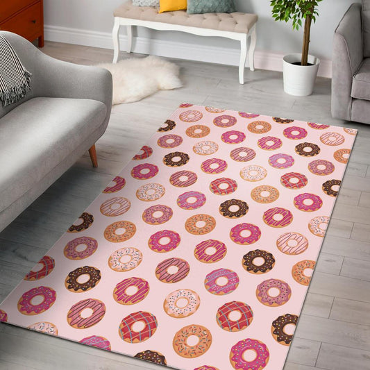 Colorful donut pattern Area Rug