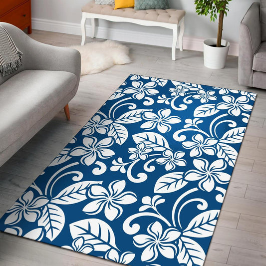 Plumeria Pattern Print Design PM013 Area Rugs