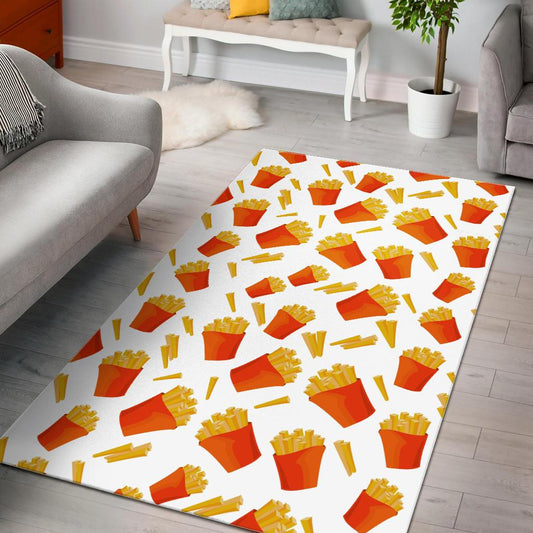 French Fries Pattern Area Rug