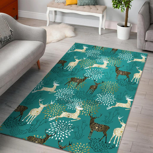 Deer Pattern Area Rug