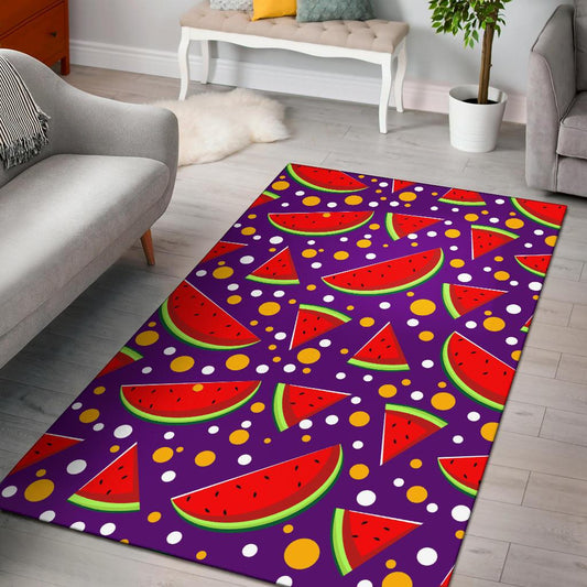 Watermelon Pattern Print Design WM010 Area Rugs