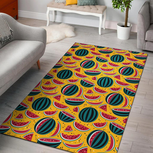 Watermelon Pattern Print Design WM02 Area Rugs