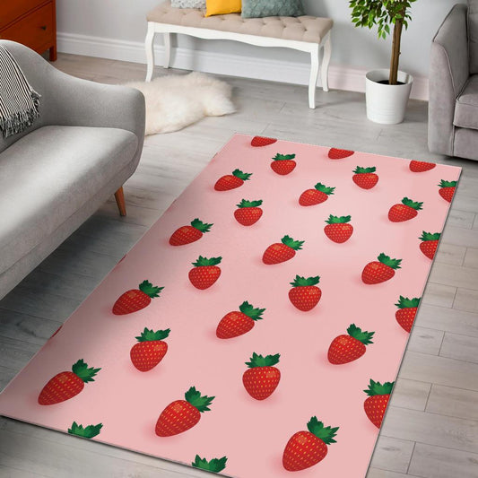 Strawberry beautiful pattern Area Rug
