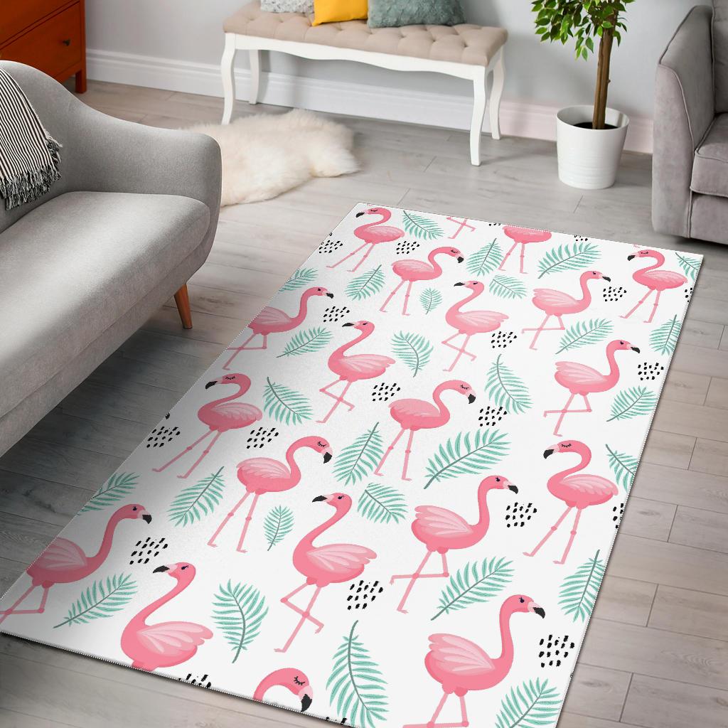 Cute flamingo pattern Area Rug