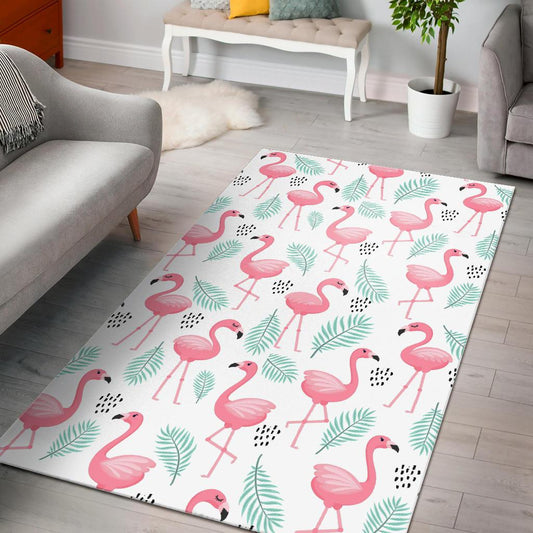 Cute flamingo pattern Area Rug