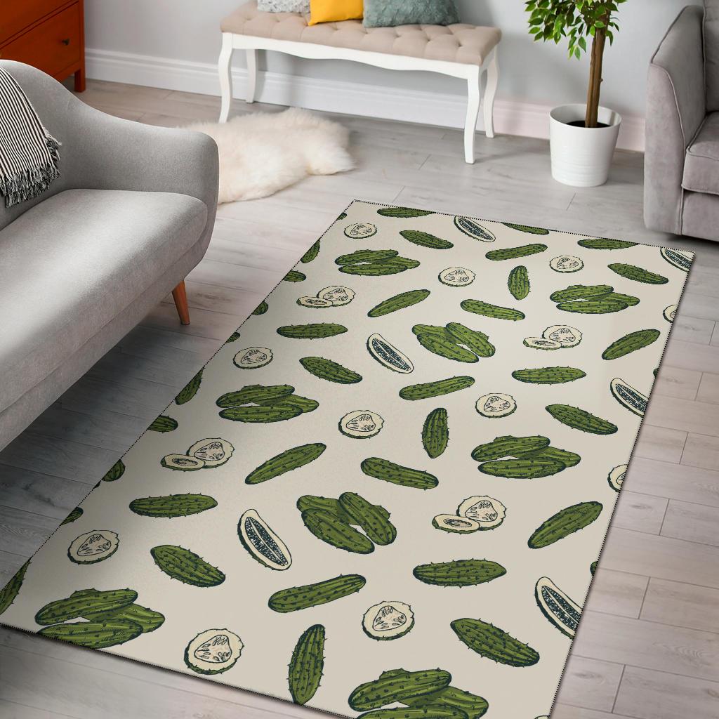 Cucumber Pattern Print Design CC05 Area Rugs