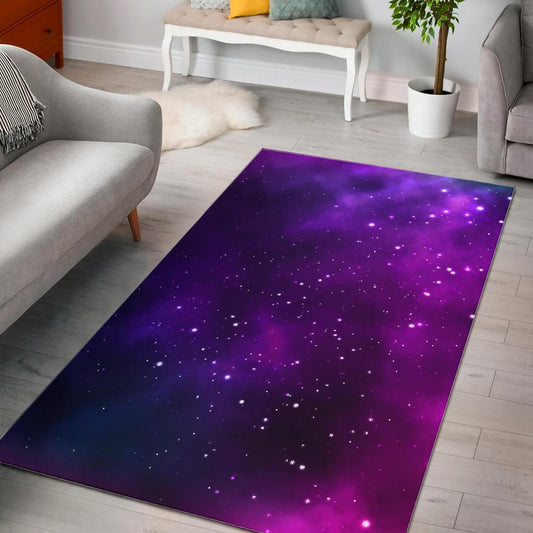 Pink Space Galaxy Pattern4 Area Rug