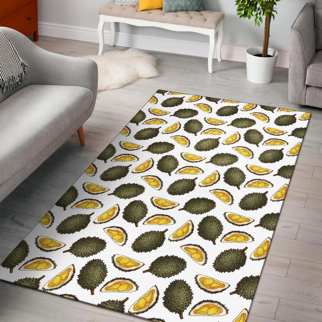 Durian Pattern Print Design DR03 Area Rugs