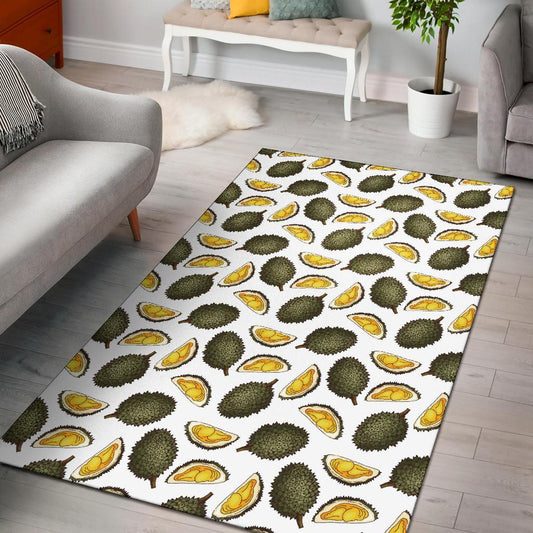 Durian Pattern Print Design DR03 Area Rugs