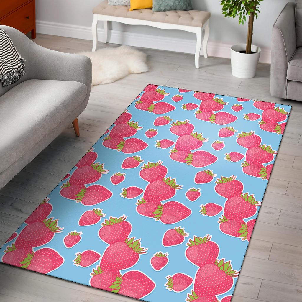 Strawberry Pattern Print Design SB04 Area Rugs