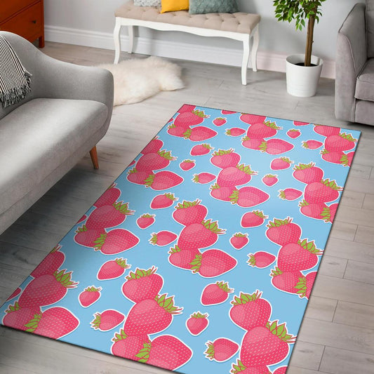 Strawberry Pattern Print Design SB04 Area Rugs