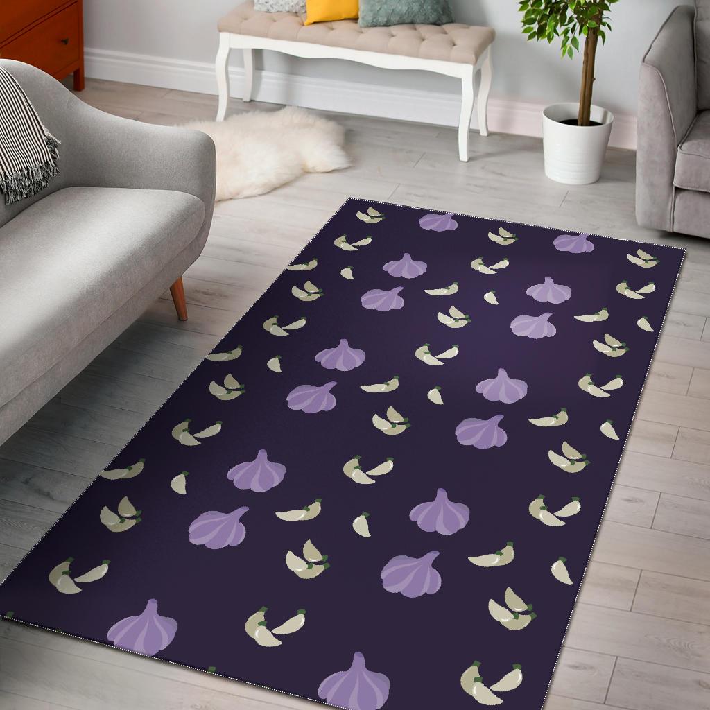 Garlic Pattern Background Theme Area Rug