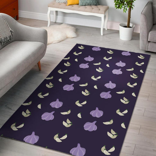 Garlic Pattern Background Theme Area Rug