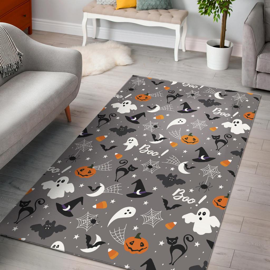 Halloween design pattern Area Rug