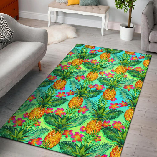 Pineapple Pattern Print Design PP010 Area Rugs