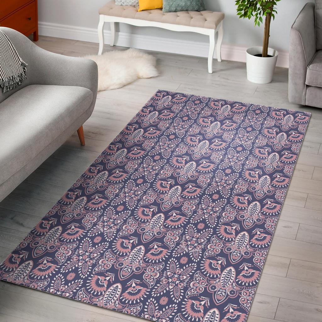 Indian Batik Style pattern Area Rug