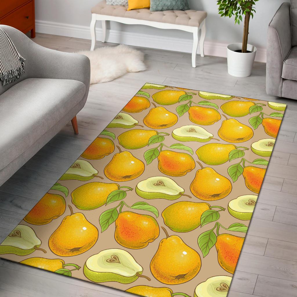 Pear Pattern Print Design PE05 Area Rugs