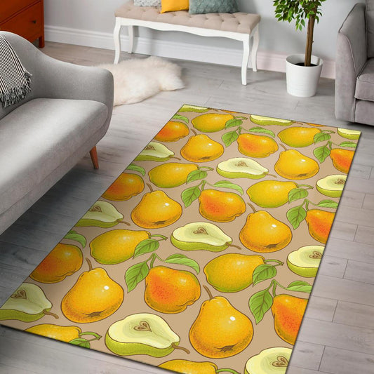 Pear Pattern Print Design PE05 Area Rugs