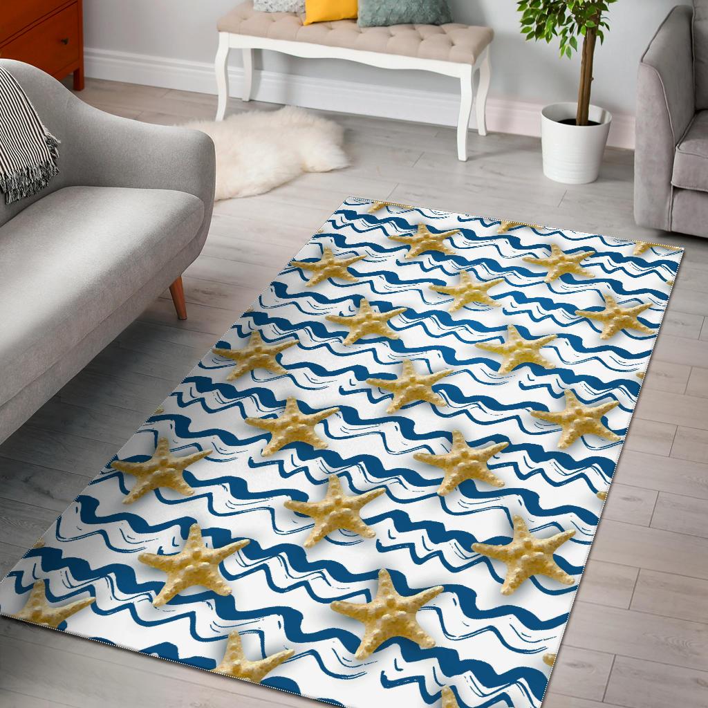 Starfish Pattern Area Rug