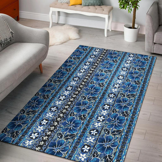 Hawaiian Themed Pattern Print Design H012 Area Rugs