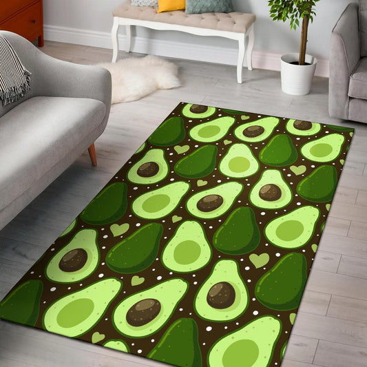 Avocado Pattern Print Design AC04 Area Rugs