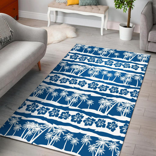 Hawaiian Themed Pattern Print Design H021 Area Rugs