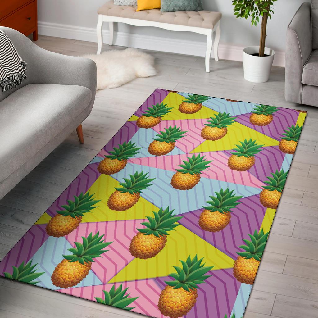 Pineapple Pattern Print Design PP05 Area Rugs