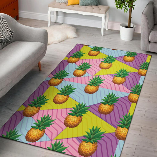 Pineapple Pattern Print Design PP05 Area Rugs