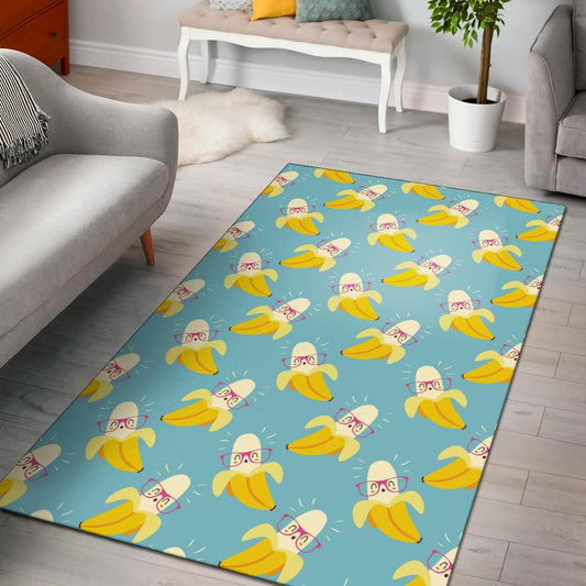 Banana Pattern Print Design BA07 Area Rugs