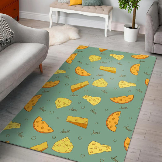 Cheese Pattern Background Area Rug