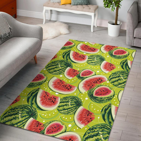 Watermelon Theme Pattern Area Rug