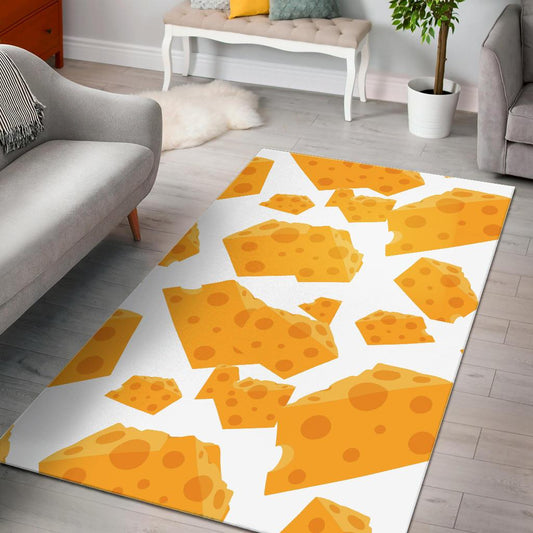 Cheese slice pattern Area Rug