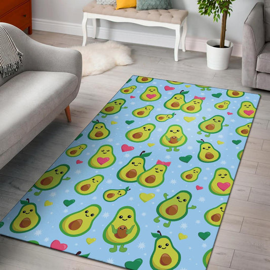 Avocado Pattern Print Design AC09 Area Rugs