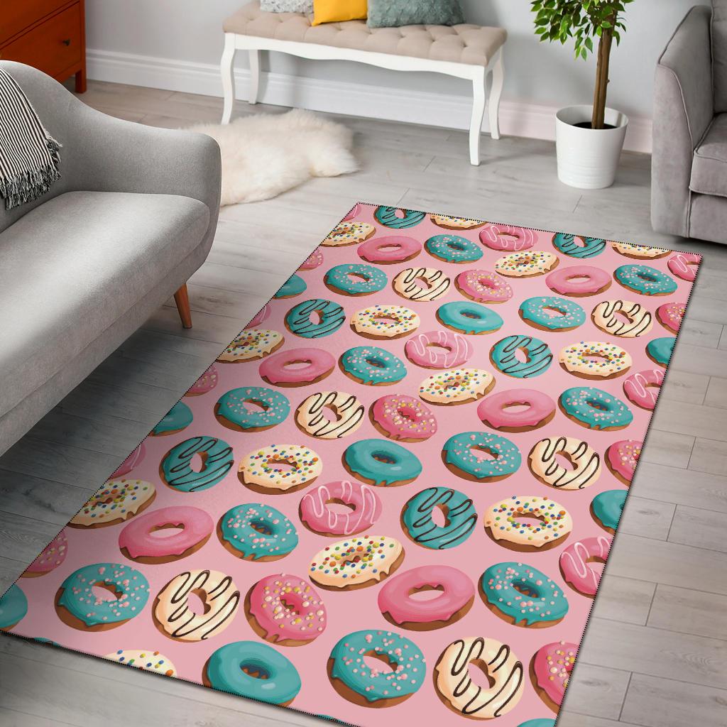 Donut Pattern Print Design DN06 Area Rugs