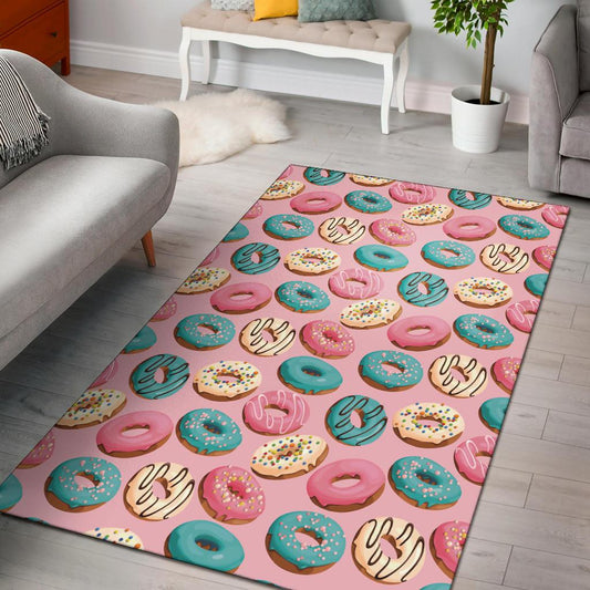 Donut Pattern Print Design DN06 Area Rugs