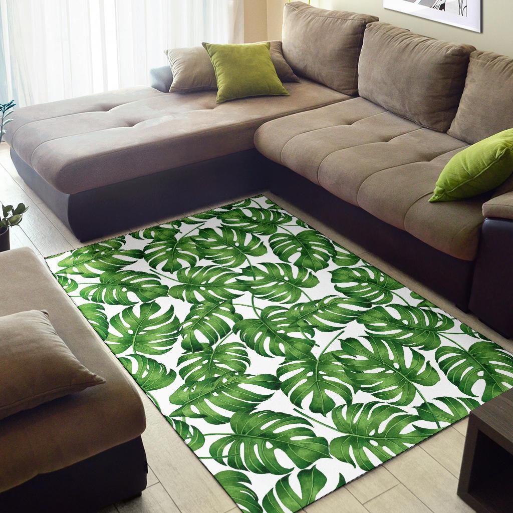 Palm Leaves Pattern Print Design PL08 Area Rugs